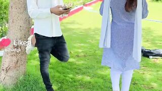Funny girl and boy