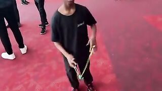 A Youngster Masters the Art of Yo-Yo