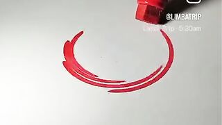 Spin art with pottery wheel