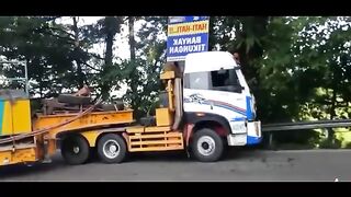 The truck trailer chan,t climb uphill