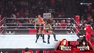 Becky Lynch Vs Dakota Kai - WWE RAW
