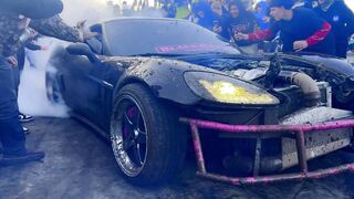 TEXAS CAR MEET GETS WILD CRASHES FIGHTS DRIFT COMPETITION carmeet drift sideshow legalpit