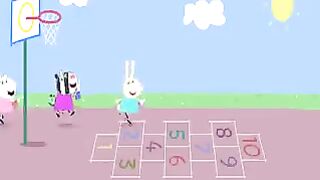 Peppa Pig eats ice cream on rainy days 04
