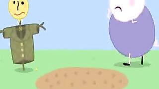 Peppa Pig eats ice cream on rainy days 06