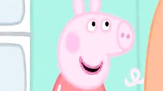 Peppa Pig eats ice cream on rainy days 07