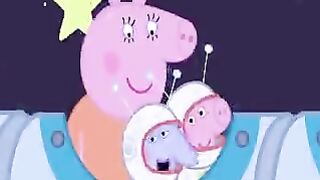 Peppa Pig eats ice cream on rainy days 09