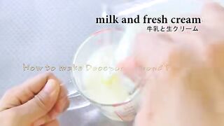 How to make Decopon Almond Silky Pudding【1 Minute Cooking】