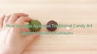 Japanese Traditional Candy Art Wagashi Nerikiri Otoshibumi
