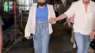 Rashmika Mandanna & Rajkummar Rao Spotted at Versova Jetty Viral Masti Bollywood