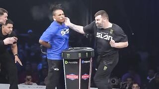 From knocked down to knockout - Ayjay is TOUGH.  He's back at the table TONIGHT.