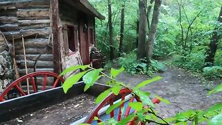 Making Dinner in 1796 Fire Cooking Delicious Meat ASMR Real Historic Recipes