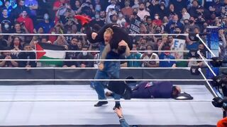 Brock Lesnar lays waste to Roman Reigns and The Usos