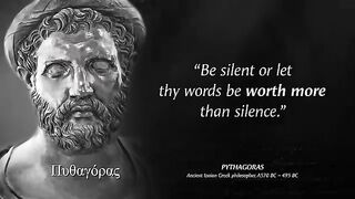 Ancient Pythagoras' Quotes Men Learn Too Late In Life
