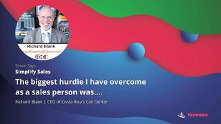 The biggest hurdle I have overcome as a sales person with B2B trainer Richard Blank