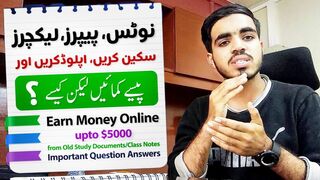 How to earn money online 5000$ By Uploading Documents and Notes