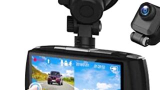 Z-Edge Dual Dash Cam 4.0" Touch Screen Front and Rear Dash Cam FHD 1080P with Night Mode, 32GB Card Included