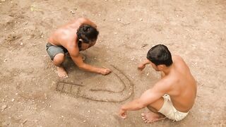 100 Days Building A Modern Underground Hut With A Grass Roof And A Swimming Pool