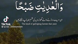 Surat Al-Adiyat Urdu translation