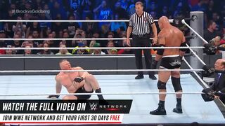 Goldberg vs. Brock Lesnar