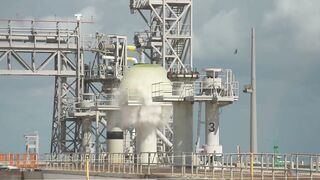 Launch Pad Water Flooding System Test at NASA Kennedy Space Center