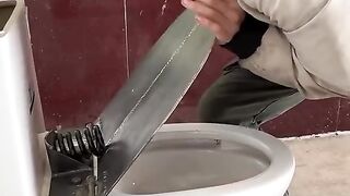 Cover toilet for fitness, time-saving