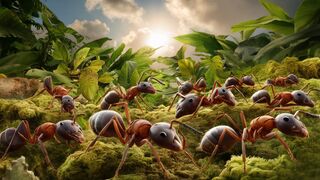 La surface pour révéler les secrets surprenants des fourmis terrestres
