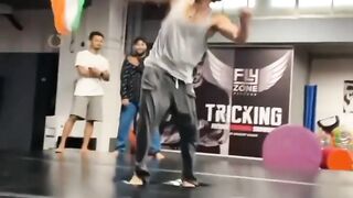 Tiger Shroff getting stronger inside the gym and building his body.