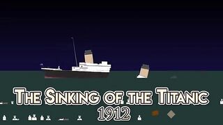 Singking of the titanic 1912