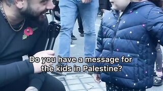 Message from children in London to kids in Palestine