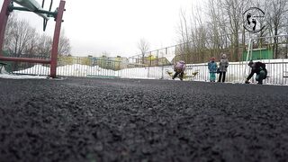 Crazy barefoot  in winter | Special Edition [4K] Video №1 |