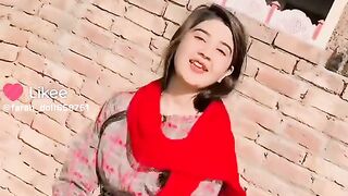 Young girl masty dance on the roof