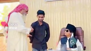 Funny actions by boy