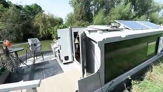 She Lives Full-Time on Her Self-Built Boat