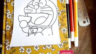 DORAEMON MAKAN  SAMANGKA DRAWING