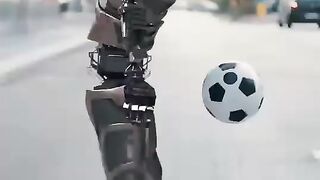 Football player robot ????????#Ai #digital #Music #funny