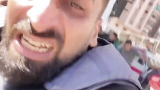 Moment Israeli drone targets group of journalists in Gaza