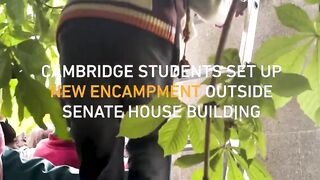 Cambridge students set up new encampment outside Senate House building