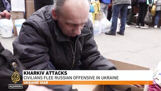 Kharkiv attacks_ Civilians flee Russian offensive in Ukraine.