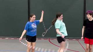 Amazing jump rope game Assain girl
