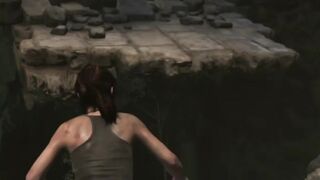 Escape the Collapse: Lara's Run for Survival
