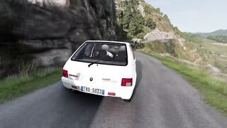 Cars vs Cliff Roads  - BeamNG DRIVE