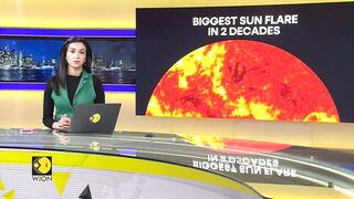 Biggest solar flare in 10 years hits earth ,World News