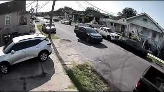 That dude just survived drive by shooting