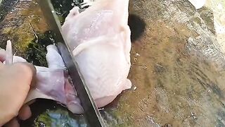 how to cut chicken meat