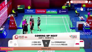Dejan Ferdinansyah/Gloria Emanuelle Widjaja vs Lin Bing Wei/Lin Chih Chun | R16 Toyota Thailand Open 2024