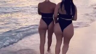 Holly luyah enjoying beach