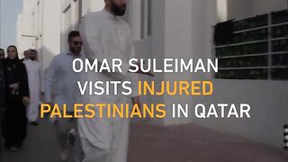 Dr Omar Suleiman visits Wounded Palestinians in Qatar