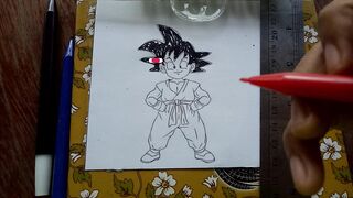 LITLE GOKU DRAWING