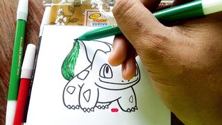 BULBASUR POKEMAN GREEN DRAWING