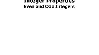 11.-Even-and-Odd-Integers-GRE. - Ch 4